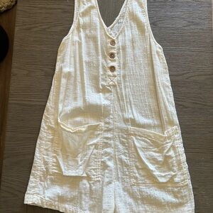 Rip Curl Cream Sleeveless Mini Dress